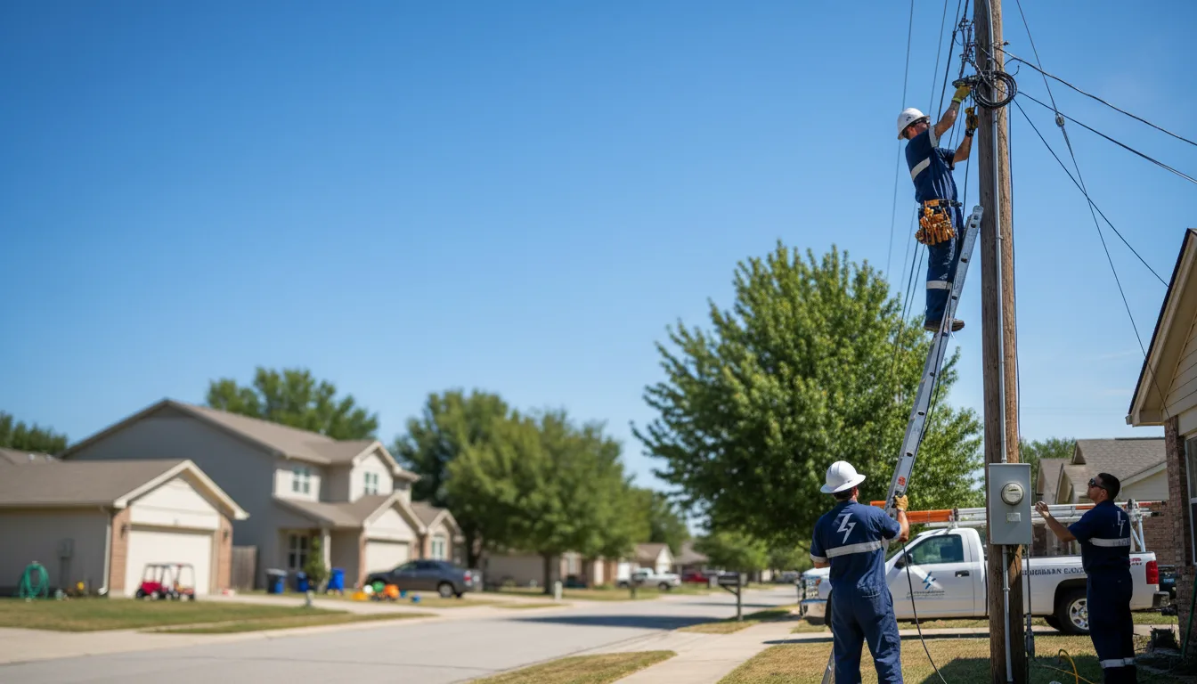 Residential electrician providing installation services in Fennimore, WI